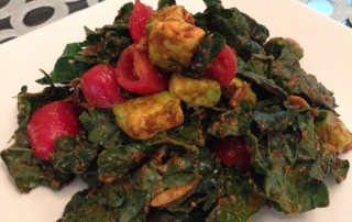 spicy kale salad
