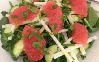 Pink Grapefruit Salad with Cilantro and Mint