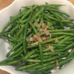 Green Beans Shallots and Orange Zest