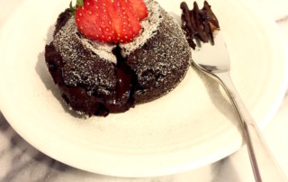 healthy molten chocolate lava cake